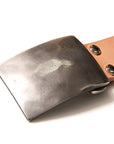 Studio D’artisan FLAT BUCKLE LEATHER BELT-Black (B-83)