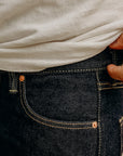 21 oz Selvedge Denim Super Slim Tapered Jeans - Indigo IH-777S-21