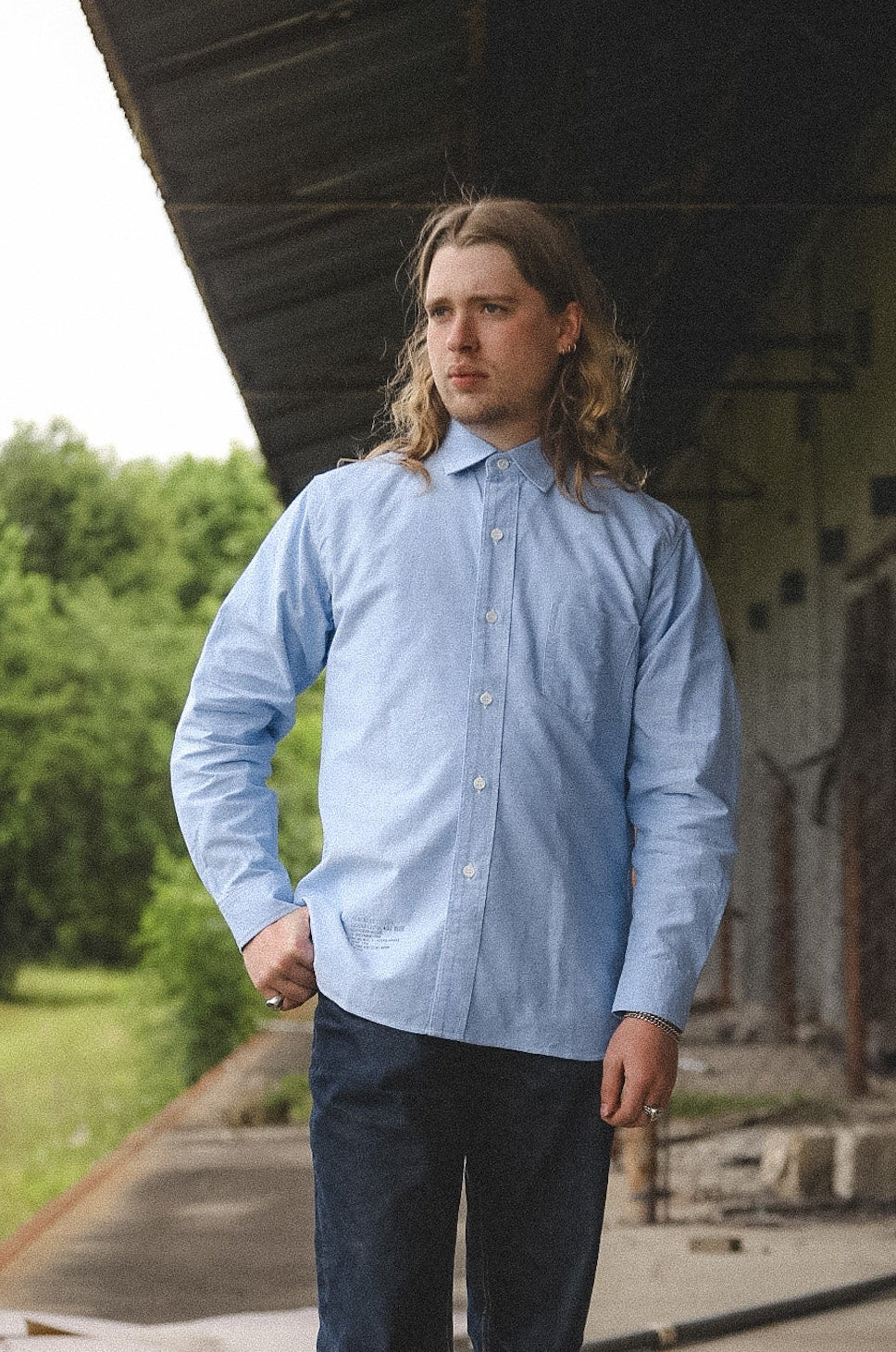BR28824 Buzz Rickson US Air Force Oxford Shirt- Blue – Iron Shop Provisions