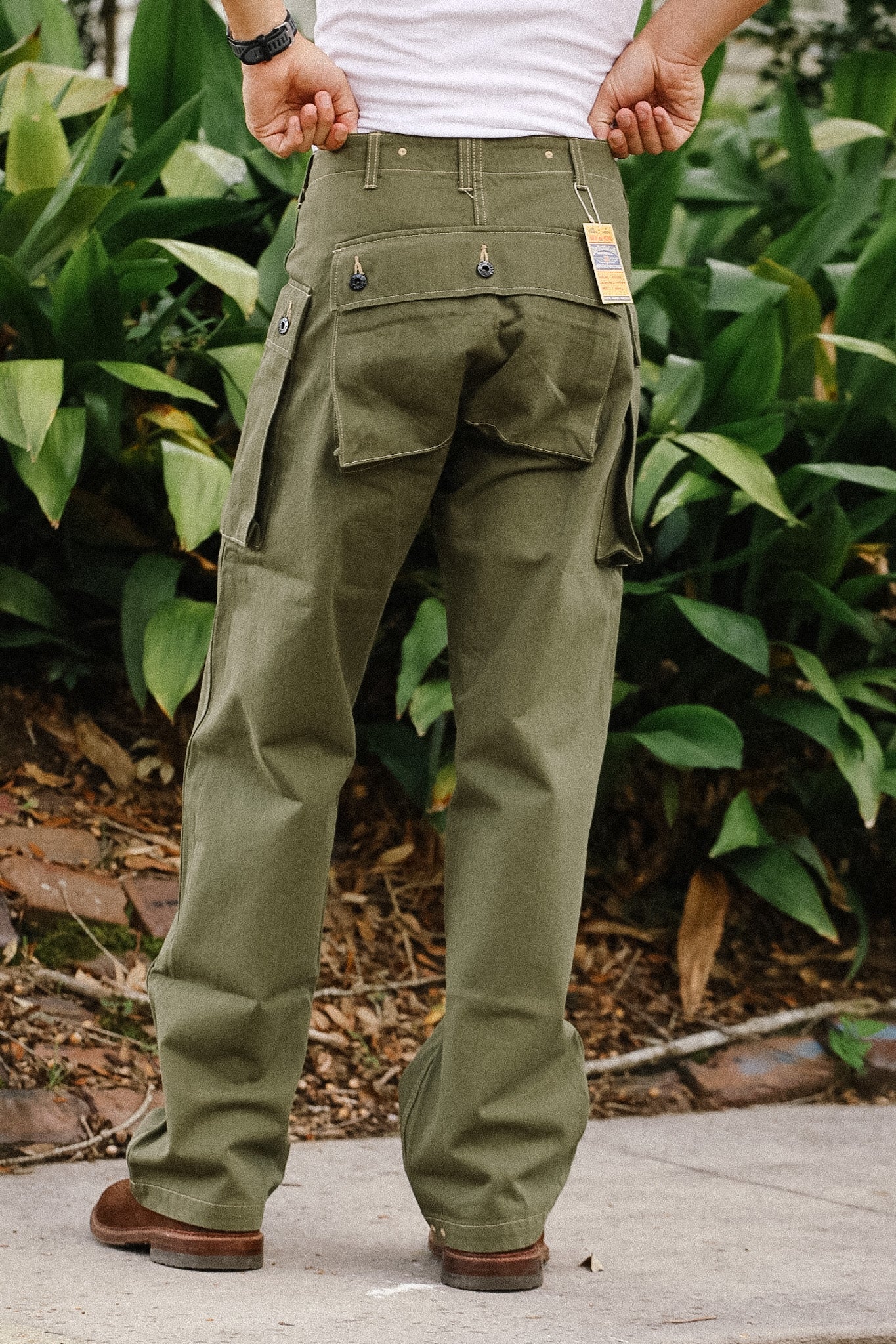 70s USMC チノパン DEADSTOCK アーミーチノ カーキ W32 BR42501 Buzz Rickson U.S. Marine Corps M-1944 Herringbone Pants