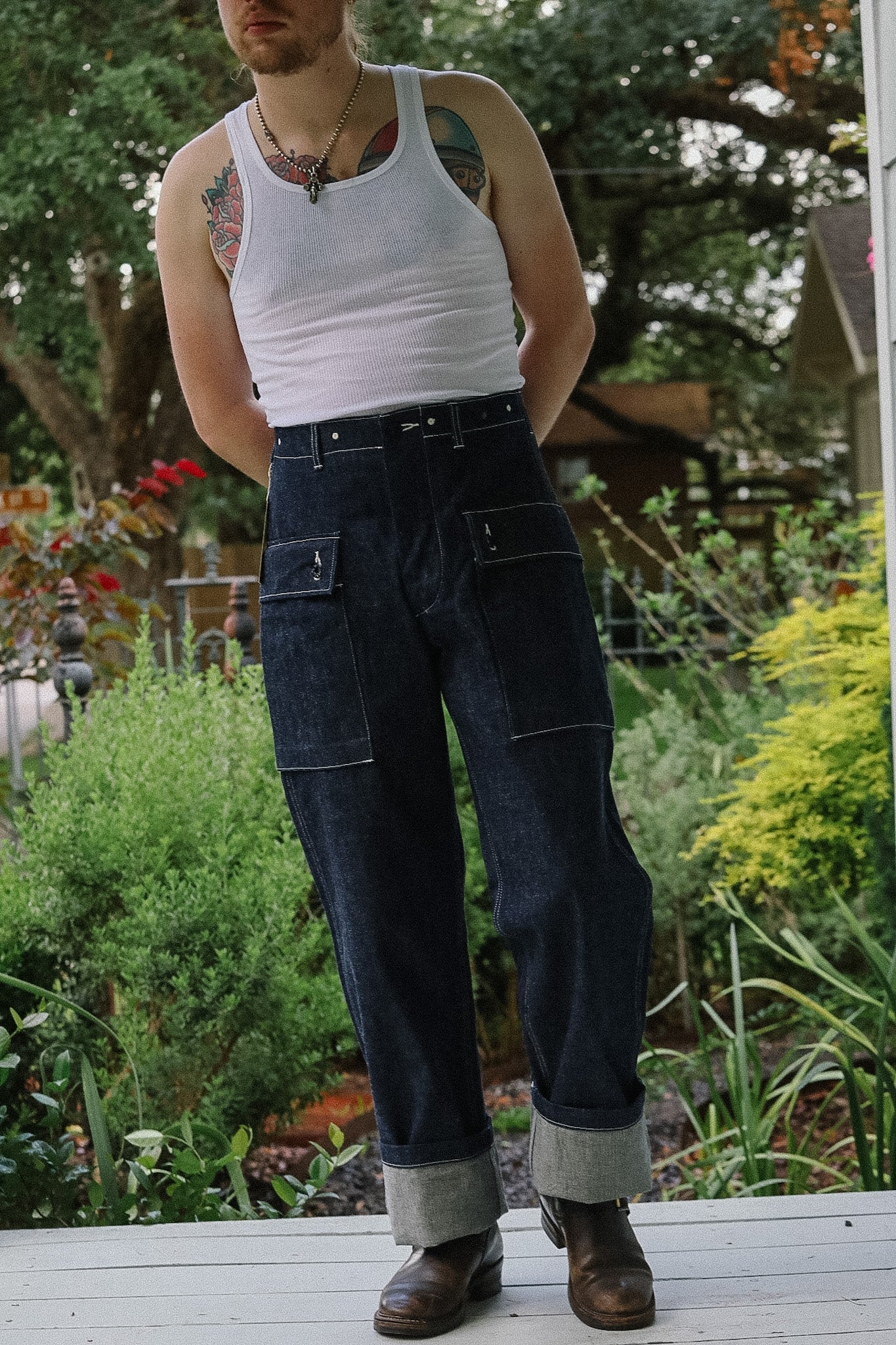 BR42637 Buzz Rickson U.S. Marine Corps M-1944 Civilian Denim Pants