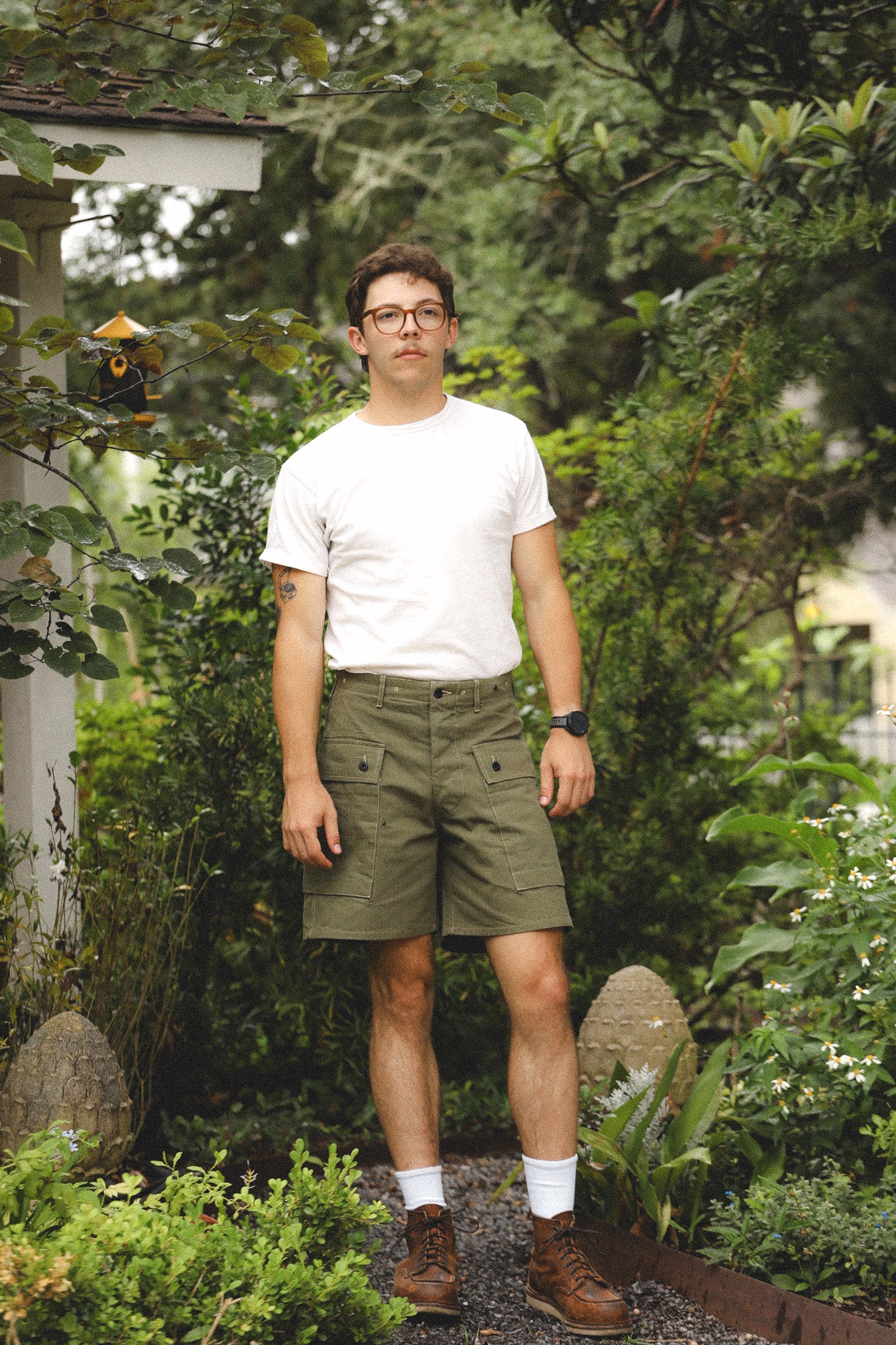 BR52388 Buzz Rickson U.S. Marine Corps M-1944 Herringbone Shorts
