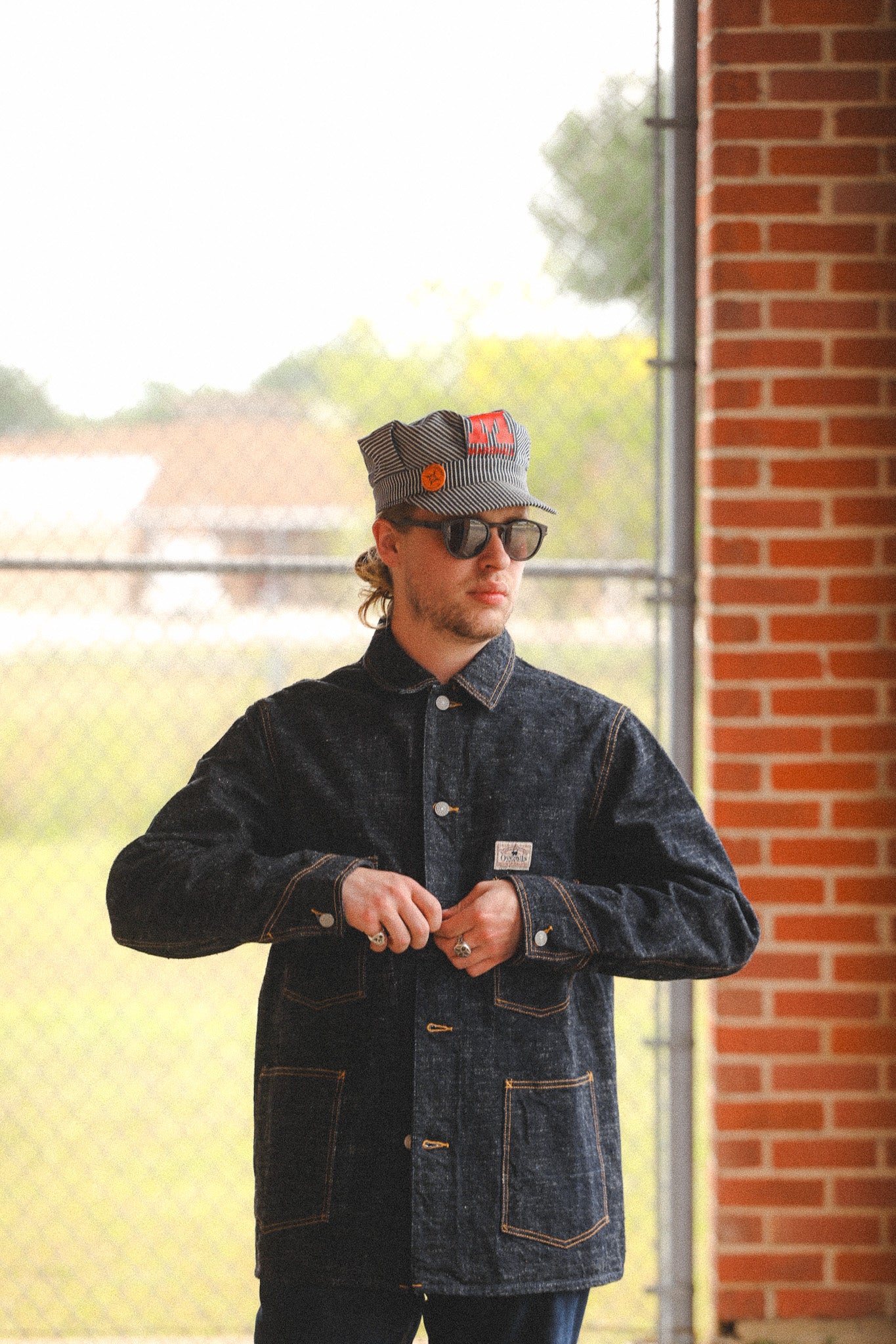 D4620 Studio D'Artisan GL3 Selvedge Denim Coverall Jacket- Indigo