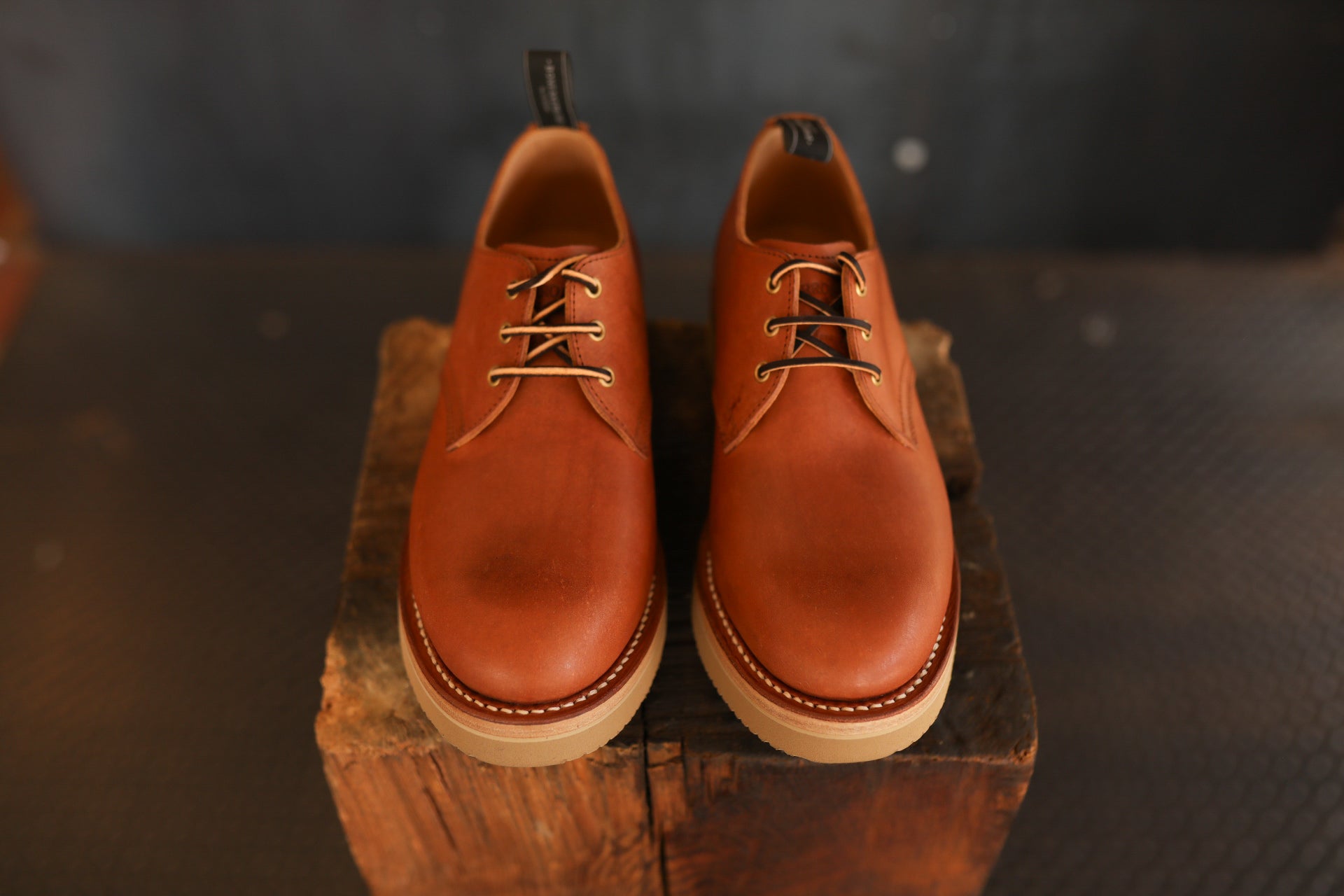 Derby Shoe- Oil Scratch Brown