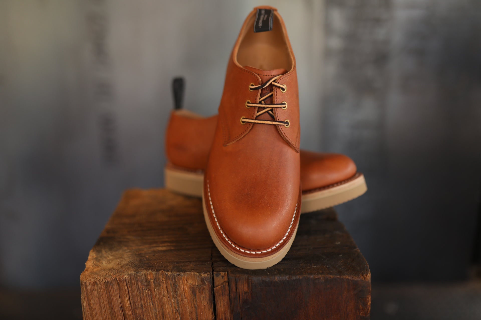 Derby Shoe- Oil Scratch Brown