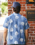 Duke Kahanamoku Indigo Cotton Hawaiian Shirt- Duke's Pineapple Blue (DK39045)