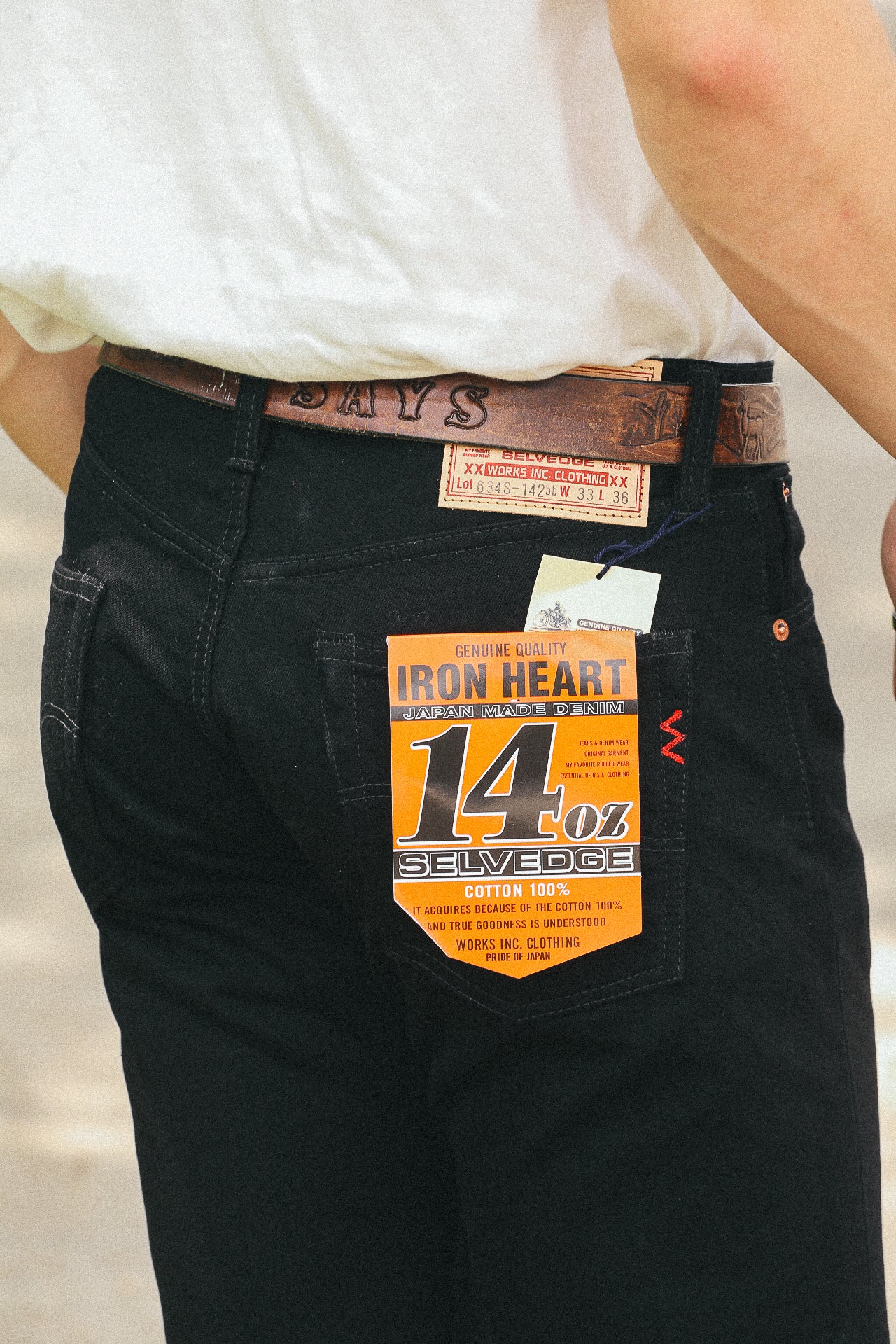 パンツ iron heart w32 634s 14oz IH-634S-14 IRON HEART IH-634S-142 14oz Straight Cut