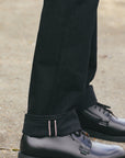 14oz Selvedge Denim Straight Cut Jeans 634S - Black/Black IH-634S-142bb