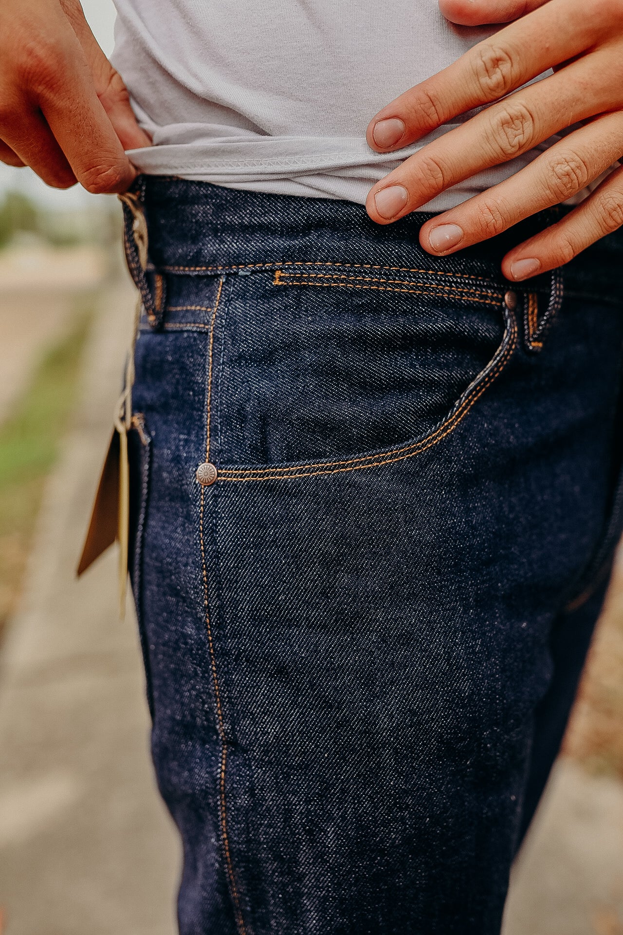 Wilkes Western Cut 16oz Rinsed Denim
