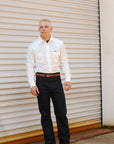 Wyatt- Black Uneven Broken Twill
