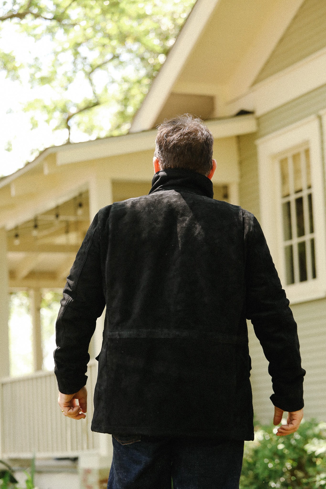 IHJ-156-BLK Iron Heart Horsehide Suede M65 Jacket - Black – Iron