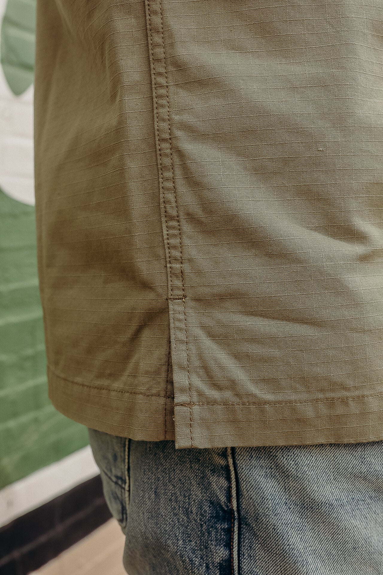 8oz Ripstop Short Sleeved Mechanic Shirt - Green IHSH-415-GRN