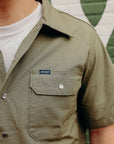 8oz Ripstop Short Sleeved Mechanic Shirt - Green IHSH-415-GRN