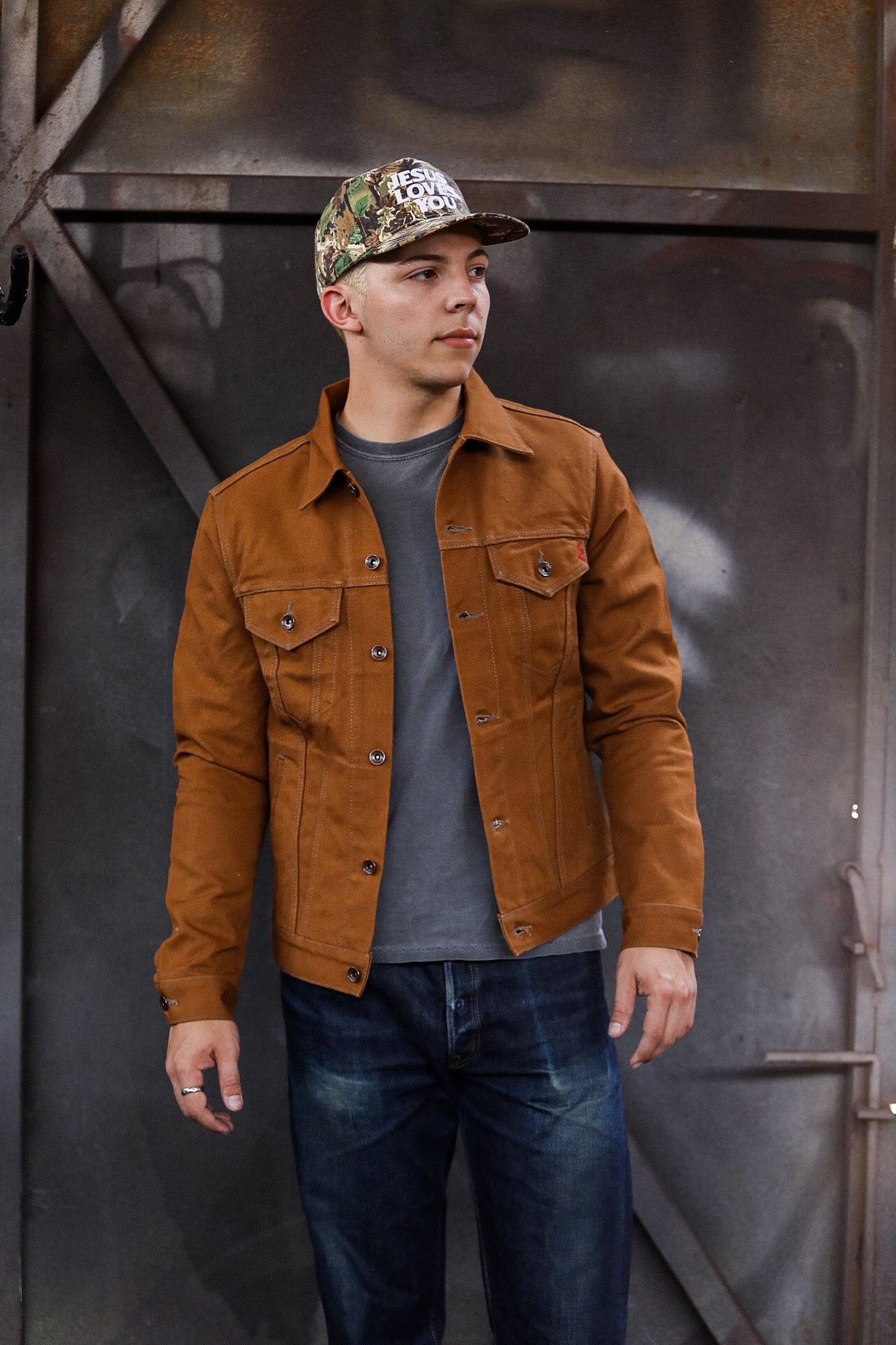 17oz Duck Modified Type III Jacket - Brown IH-2526J – Iron Shop
