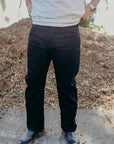 888-SBG 21oz Selvedge Denim Medium/High Rise Tapered Cut Jeans - Superblack (Fades To Grey)