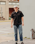 8oz Ripstop Short Sleeved Mechanic Shirt - Black IHSH-415-BLK