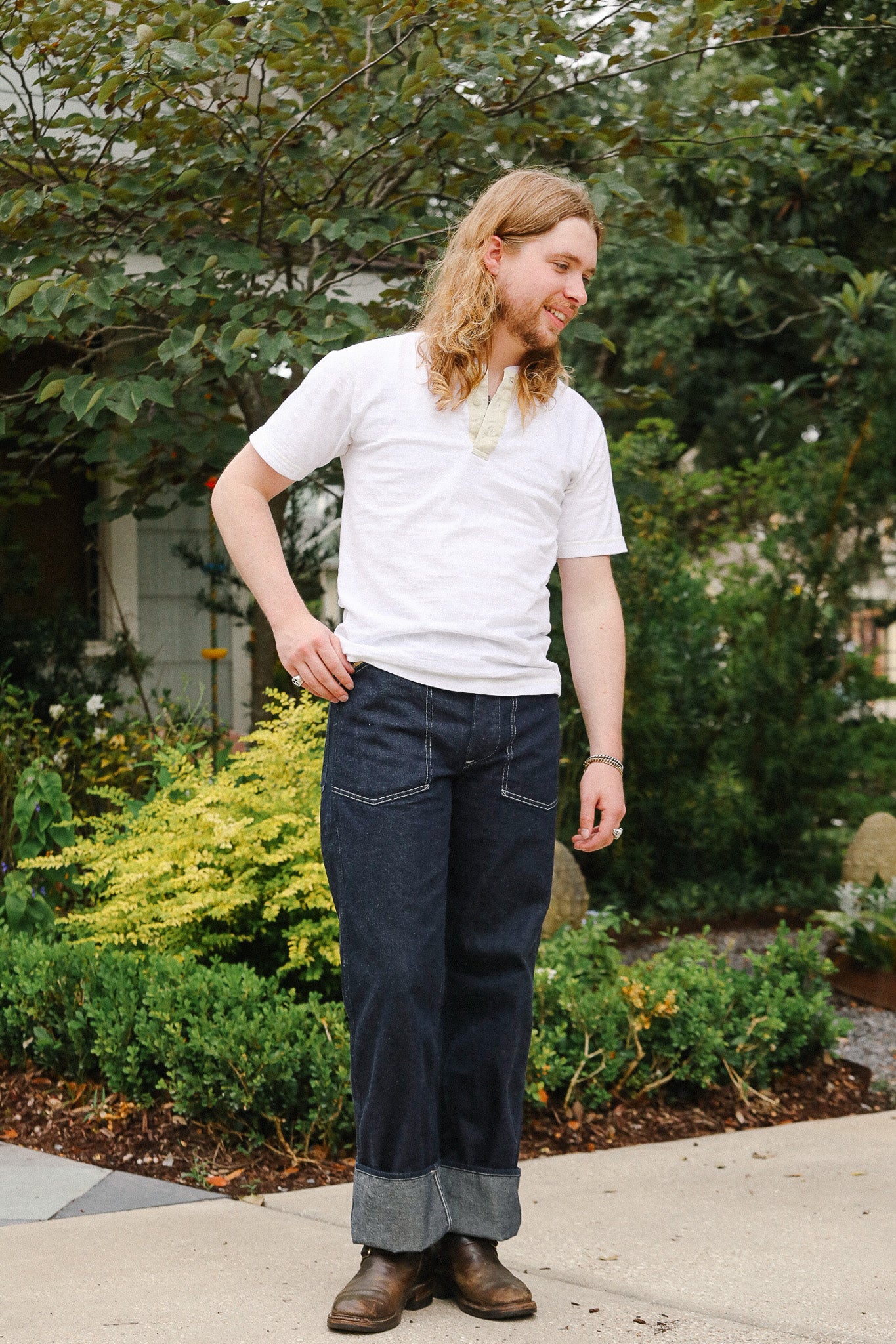 BR41106 Buzz Rickson U.S. Army Denim Working Trousers- Indigo