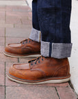 18oz Regular Straight "AI+ Sakura Selvedge" -Cherry Blossom/ Indigo (S500AX-SAKURA)