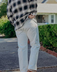 13.5oz Denim Straight Cut Jeans - White IH-634-WT