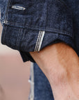 "Selvedge" Chambray Work Shirt- Indigo (SJCBS25)