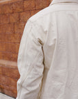 "Selvedge" Chambray Work Shirt- Ecru (SJCBS25)