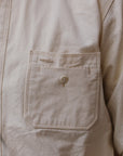 "Selvedge" Chambray Work Shirt- Ecru (SJCBS25)
