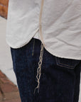 "Selvedge" Chambray Work Shirt- Ecru (SJCBS25)