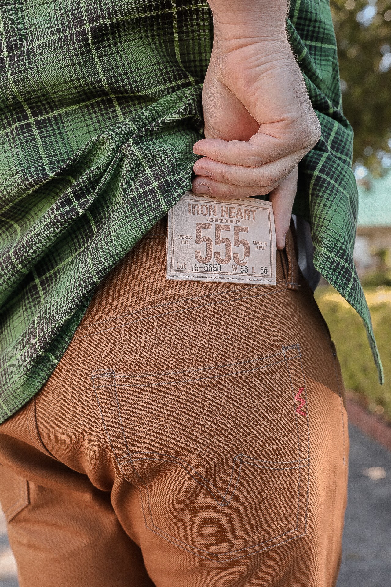 17oz Duck Super Slim Cut Jeans - Brown IH-555D