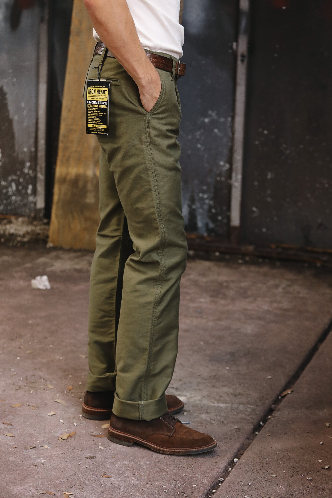 IH-720-OLV Iron Heart 11oz Cotton Whipcord Work Pants - Olive