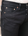 666 21oz Selvedge Denim Slim Straight Cut Jeans - Superblack (Fades To Grey) IH-666S-SBG