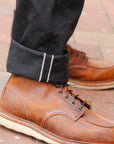 666 21oz Selvedge Denim Slim Straight Cut Jeans - Superblack (Fades To Grey) IH-666S-SBG