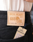 666 21oz Selvedge Denim Slim Straight Cut Jeans - Superblack (Fades To Grey) IH-666S-SBG