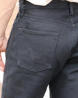 21oz Selvedge Denim Medium/High Rise Tapered Cut - Superblack Non-Fade IH-888S-SB