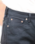21oz Selvedge Denim Medium/High Rise Tapered Cut - Superblack Non-Fade IH-888S-SB