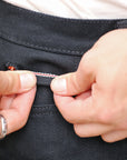 21oz Selvedge Denim Medium/High Rise Tapered Cut - Superblack Non-Fade IH-888S-SB
