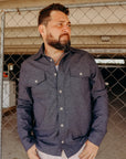 scout- NAVY chambray LS NEW