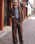 Harvest Pant- Brown Denim