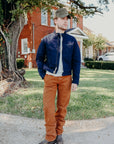 13oz Oxford Cloth Riders Jacket - Indigo IHJ-135-IND