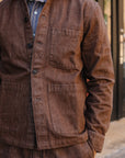 Shop Jacket- Brown Denim