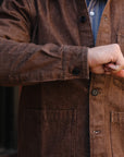 Shop Jacket- Brown Denim