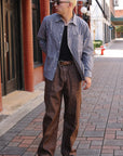 Commuter Shirt- Navy/Coyote Stripe