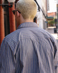 Commuter Shirt- Navy/Coyote Stripe