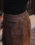 Harvest Pant- Brown Denim