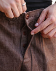 Harvest Pant- Brown Denim
