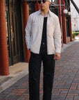 Utility Shirt- Ecru Chambray