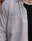 Utility Shirt- Ecru Chambray