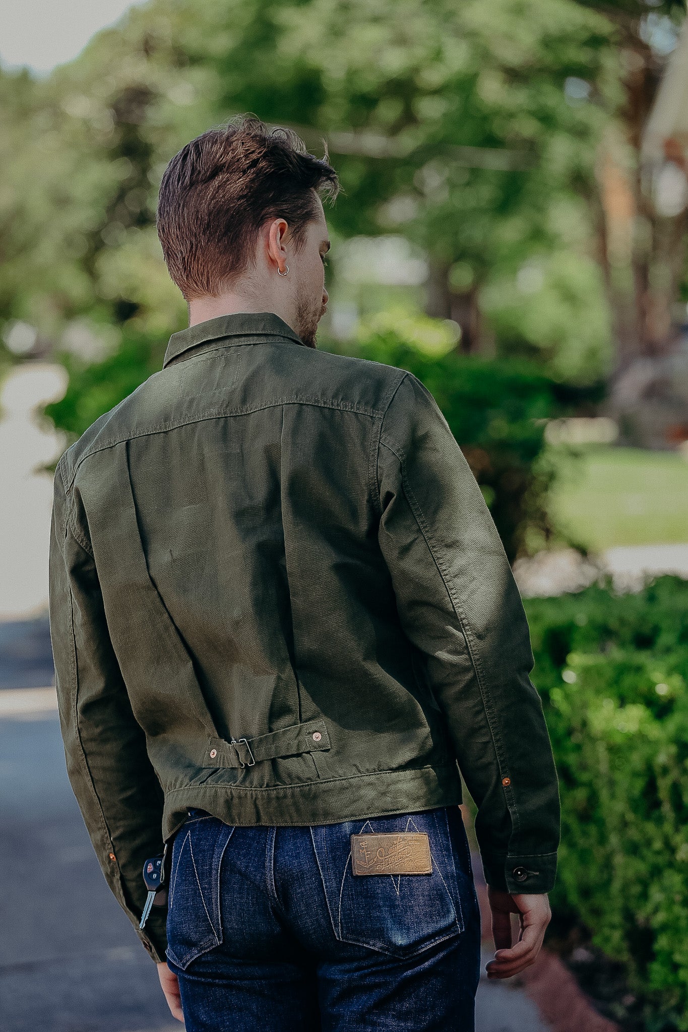 Olive garden denim jacket hotsell