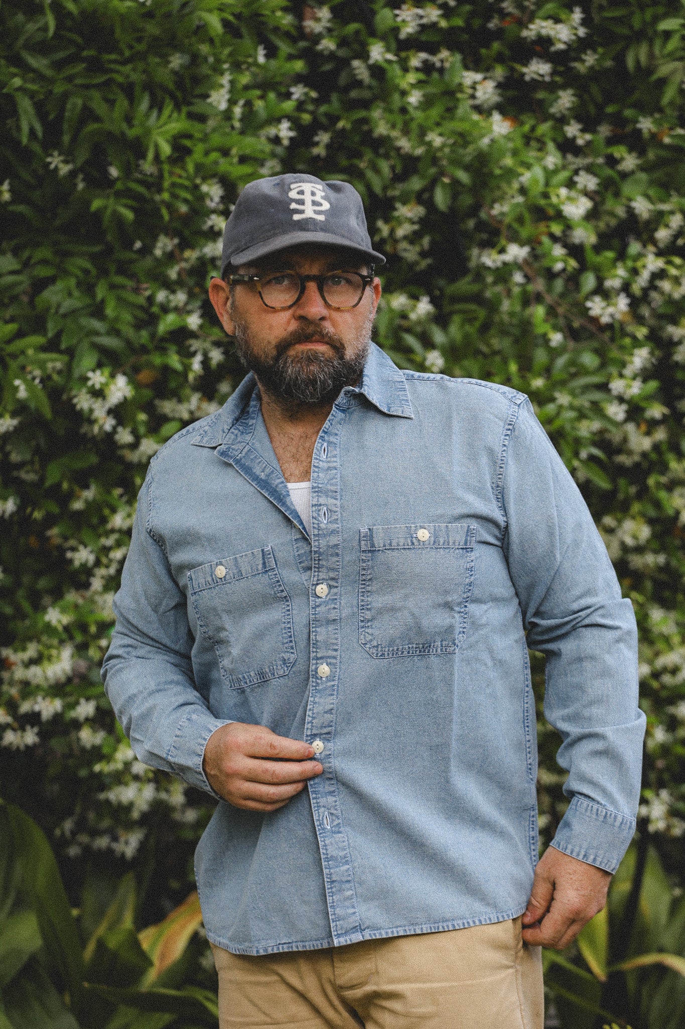 3sixteen Utility Chambray Shirt- Washed Indigo – Iron Shop Provisions