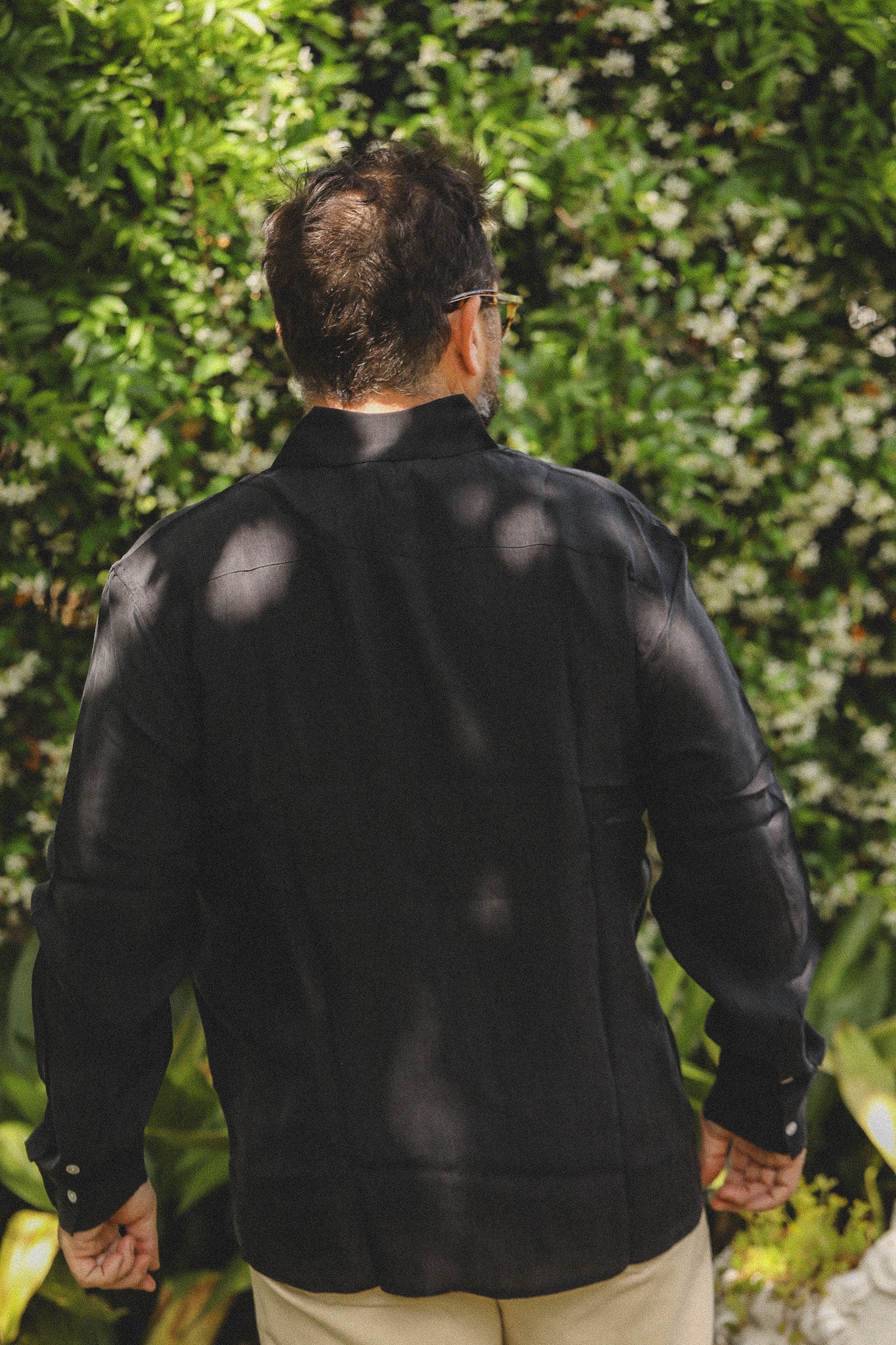トップス shiun CUPRO FIBRIL UTILITY SHIRT KURO S 3sixteen Utility Shirt- Black Cupro – Iron Shop Provisions
