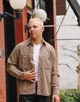 Utility Shirt- Brown Chambray